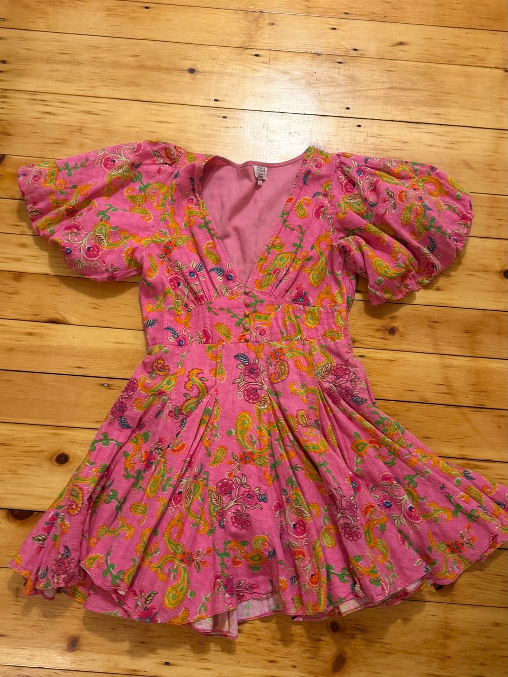 Hemant & Nandita Puff-Sleeve Dress